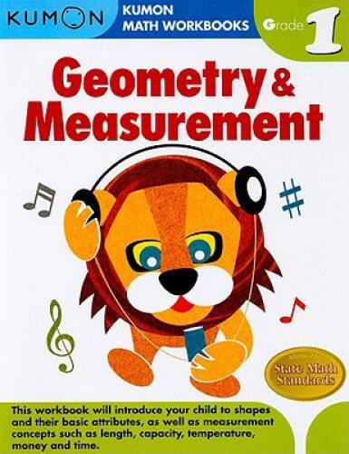 Geometry & Measurement Grade 1 (Kumon Math Workbooks) – Paperback – VERY GOOD