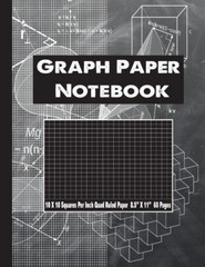 Graph Paper 10 Squares Per Inch Notebook 10 Lines Per Inch 8.5 X 11 Quad Rule