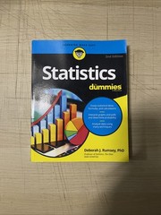 Statistics for Dummies by Deborah J. Rumsey (2016, Trade Paperback)