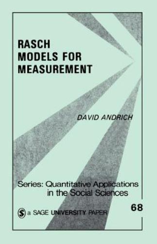 Rasch Models for Measurement; Quantitative- 080392741X, paperback, David Andrich