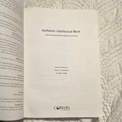 Authentic Intellectual Work New Edition Newmann Corwin Paperback Textbook