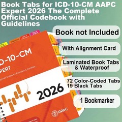 Durable Laminated PVC Medical Coding Tabs for 2026 CPT ICD-10 HCPCS Books