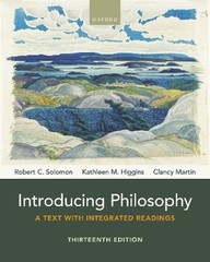 Introducing Philosophy: A Text with Integrated Readings by Robert C Solomon