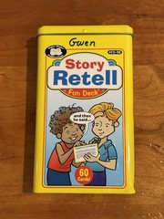 Mint New Super Duper Publication Story Retell Fun Deck New Mint in Metal Tin Box