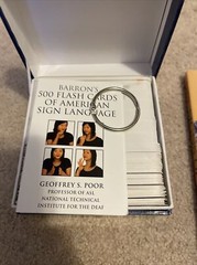 500 Flash Cards of American Sign Language With Book, 1,000 Signs Of Life