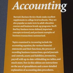 Barron’s Accounting Business Review Book 6th Edition Eisen Reference Excellent