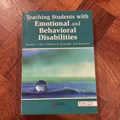 Teaching Students with Emotional and Behavioral Disabilities Book Hott Randolph