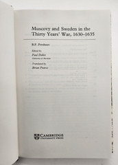 Muscovy and Sweden in the Thirty Years’ War, 1630-1635, Hardcover by Porshnev…