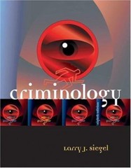 Criminology (with InfoTrac) by Larry J. Siegel