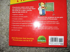 Barron’s Easy Way Ser.: E-Z Precalculus by Peter Eisen (2009, Trade…
