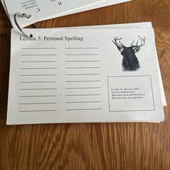 IEW Phonetic Zoo Lesson Cards & Spelling Cards Homeschool Lists