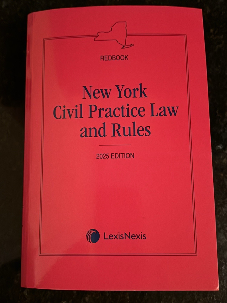 2025 New York Civil Practice Law and Rules Redbook – LexisNexis