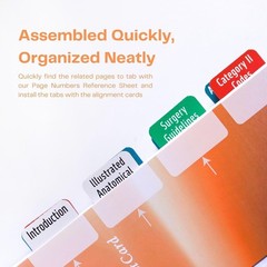 Index Tabs for CPT 2026 Professional Edition, Laminated and Color Coded Code …
