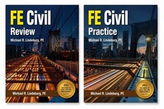 PPI FE Civil Review & Practice Bundle Michael R. Lindeburg PE Brand New