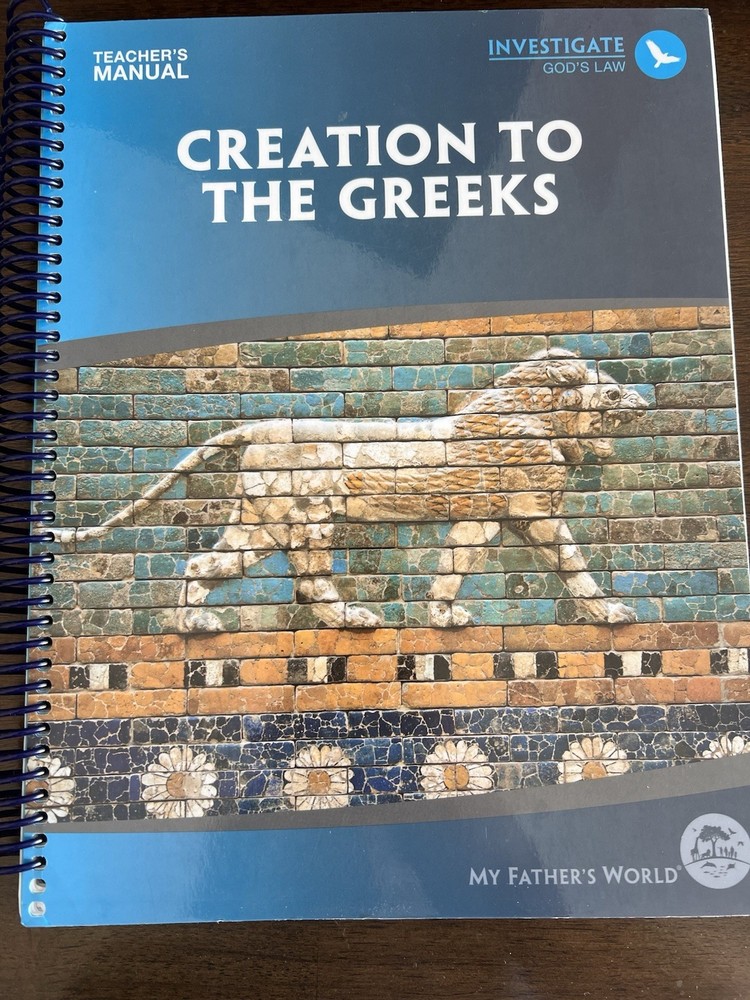 My Father’s World Creation to the Greeks LOT 10 Books