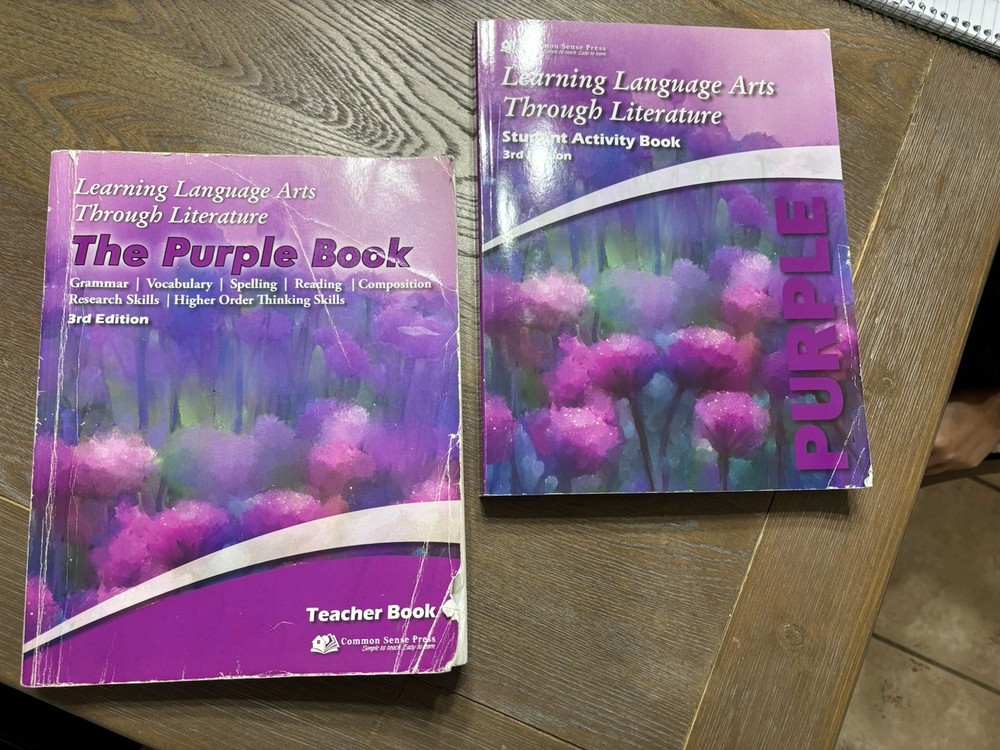 Common Sense Press Learning Language Arts Purple Book 3rd Ed Teacher & Student