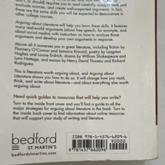 Bedford St. Martin’s Arguing about Literature by Schilb & Clifford Paperback