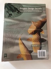RARE 2003 Origami Design Secrets: Mathematical Methods Ancient Art First Edition