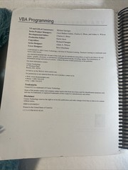 course ilt VBA programing Course Technology Program Student Manual