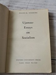 UJAMAA Essays on Socialism by Julius K. Nyerere (Paperback, 1971)