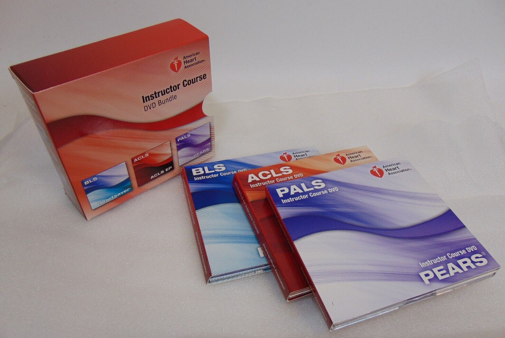 Heartsaver First Aid CPR AED Instructor Course DVD Set ACLS BLS PEARS 2013 AHA