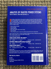 Analysis of Faulted Power Systems by Paul Anderson (1995 Hardcover) IEEE Press