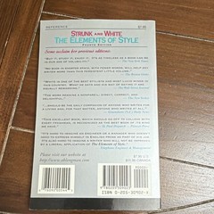 The Elements of Style Fourth Edition by Strunk & White Paperback Longman English