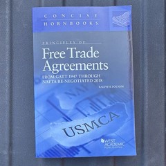 West Academic Concise Hornbooks Principles of Free Trade Agreements Folsom PB