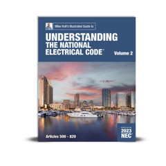 Mike Holt’s 2023 Understanding the NEC, Vol. 2 textbook (Art. 500-810)