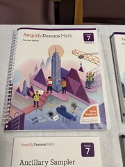 Amplify Desmos Math 7 Set: Teachers 1, Student 1 & 2, & Sampler (4 Books)