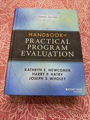 Handbook of Practical Program – Hardcover, by Newcomer Kathryn E.; – Very Good