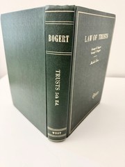 Laws Of Trusts By Bogert Hornbook Series Fifth Edition 1973 Hardcover Hornbook