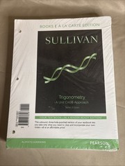Sullivan Trigonometry A Unit Circle Approach A La Carte 10th Edition NEW