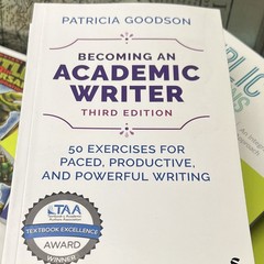 SAGE Becoming an Academic Writer 3rd Ed PB Textbook Patricia Goodson