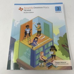 AMPLIFY DESMOS MATH – Grade 3 Student Ed, Vol 2 Mathematics, 2023 PB, TEXAS