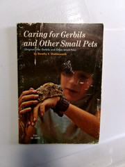 caring for gerbils and other small pets, scholastic book 1st print 1970