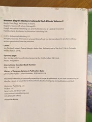 Western Sloper: Western Colorado Rock Climbs Vol. 2 (2016, Trade PB)