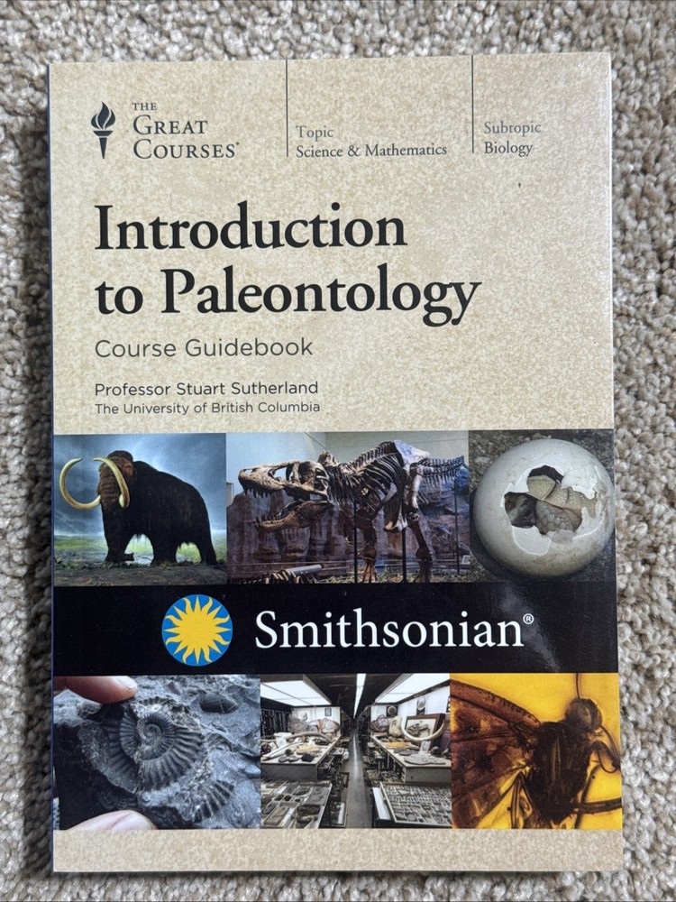 The Great Courses: Introduction to Paleontology Smithsonian DVD & Guidebook