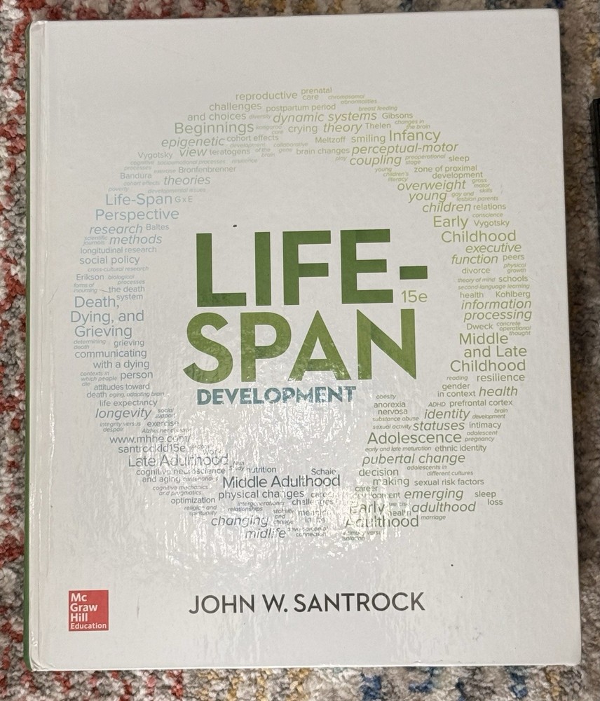 Life-Span Development 15th Edition Textbook John W. Santrock McGraw Hill