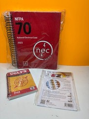 70 NATIONAL ELECTRICAL CODE 2023 BOOK WITH EZ TABS &Ugly’s Elec Ref. set of 3