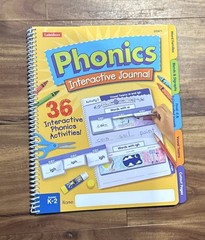 Lakeshore Phonics Interactive Journal W/36 Interactive Activities K-2 New!