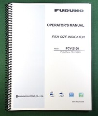 Furuno FCV-2100 Instruction Manual: Full Color 123 Pages & Protective Covers!