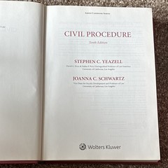 Civil Procedure 10th Ed Aspen Casebook HC Yeazell Schwartz