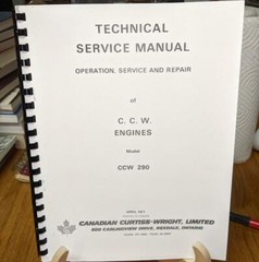 Canadian Curtiss Wright (CCW) 290 Snowmobile Engine Service Repair Parts Manual