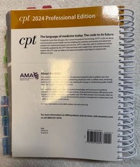 CPT 2024 Professional Edition (CPT coding book by AMA) — ISBN 9781640162846