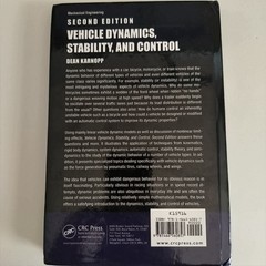 VEHICLE DYNAMICS, STABILITY, AND CONTROL, SECOND EDITION By Dean Karnopp