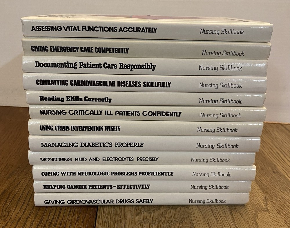 Nursing Skillbook Collection Full Set of 12 Books Excellent Condition Medical