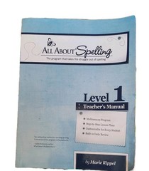 All About Spelling Teachers Manual Level One