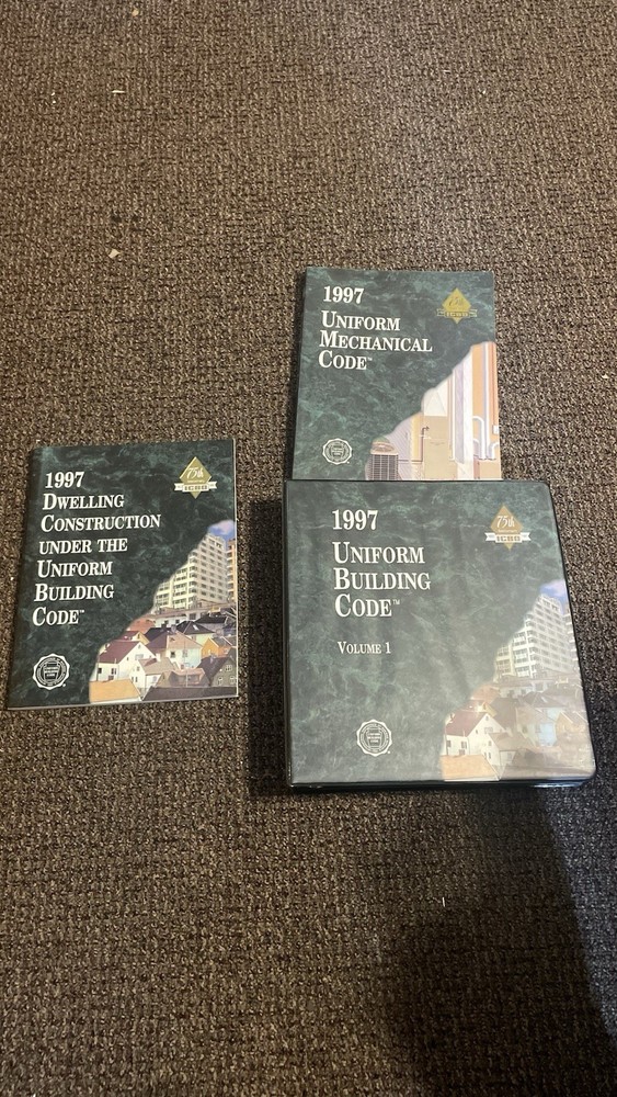 Lot of 3 Uniform Building Code 1997 Reference Books