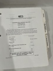 California Real Property Practice Forms Manual 2007